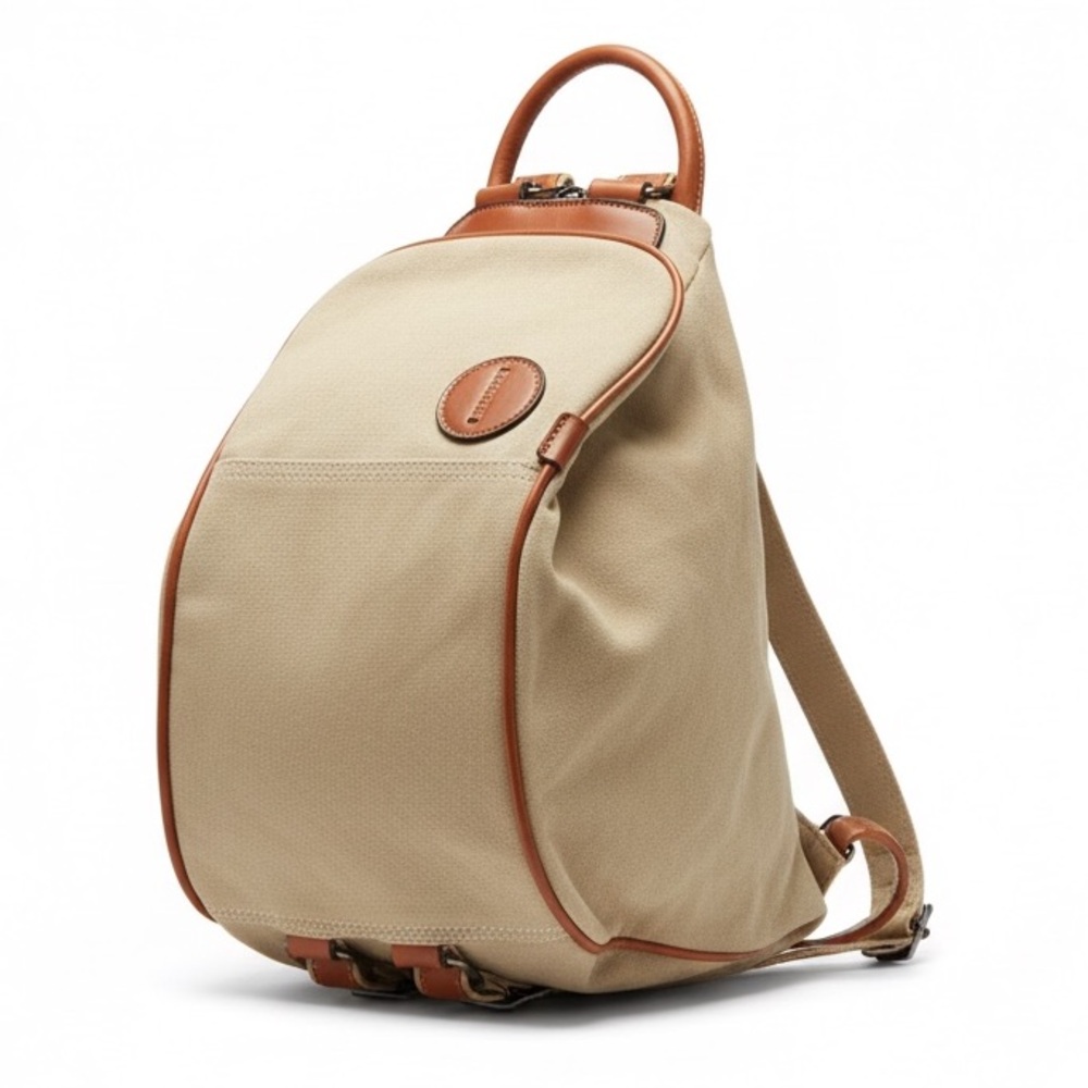 Oris Canvas & Leather Sling Backpack Crossbody Bag  Utility Travel sling bag